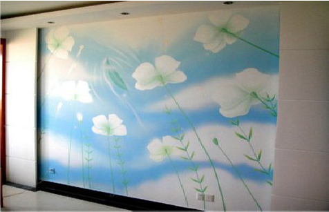 务川画墙绘怎么画好白云的蓬松感？