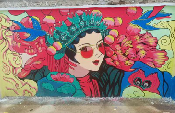 务川墙体彩绘-网红墙