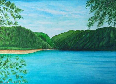 务川在墙绘中，如何绘画绿水青山？