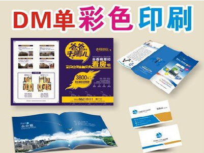 务川单页印刷，色彩搭配简单。